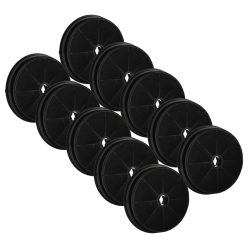   10x Activated Carbon Filter as Replacement for Beko 9174220018, 9199001580 for Proline Hob - 19 cm