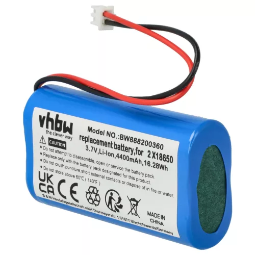 VHBW Akku Sigor Nuindie, Numotion, Villeroy & Boch Seoul 2.0, Zafferano Poldina - 4400 mAh 3,7 V Li-Ion