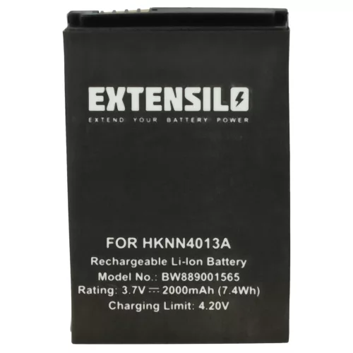 VHBW Radio Battery BT90, BT110, HKLN4440B - 2000 mAh 3.7 V Li-Polymer