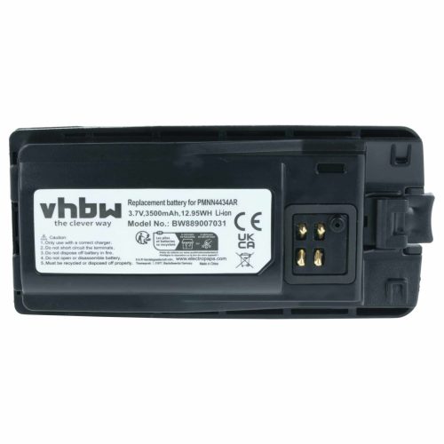 VHBW Radio Akku PMLN6394A, PMLN6394, MNN4453AR, PMNN4434, PMNN4434A - 3500 mAh 3,7 V Li-Ion