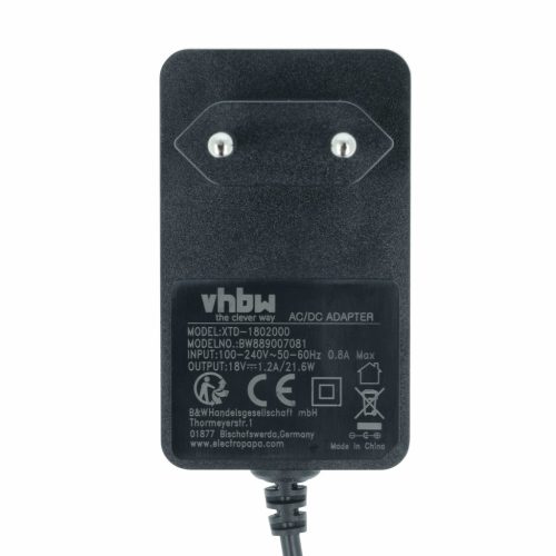 VHBW Power Adapter for Flex 4030293224704, 496189 Replacement for Flex DAB Radio – 170 cm