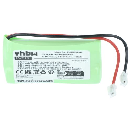 VHBW Univerzális Akkumulátor HR03 - 700 mAh 2,4 V NiMH