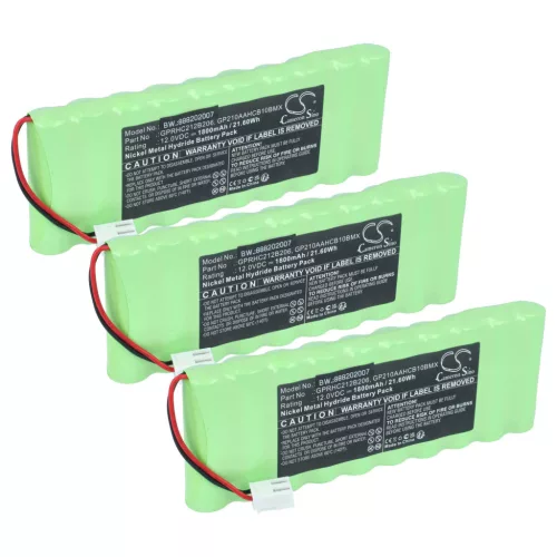 VHBW Battery replaces Ansmann 2412-3011 - 1800 mAh 12 V NiMH