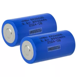 VHBW C Größe Akku ER26500 - 8500 mAh 3,6 V Li-SOCl2