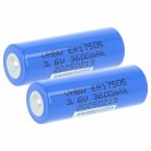 VHBW Spezialakku ER17505 / SB-A01 / LS17500 / ER17/50 - 3600 mAh 3,6 V Li-MnO2