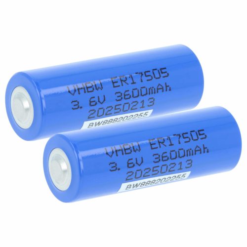 VHBW Spezialakku ER17505 / SB-A01 / LS17500 / ER17/50 - 3600 mAh 3,6 V Li-MnO2