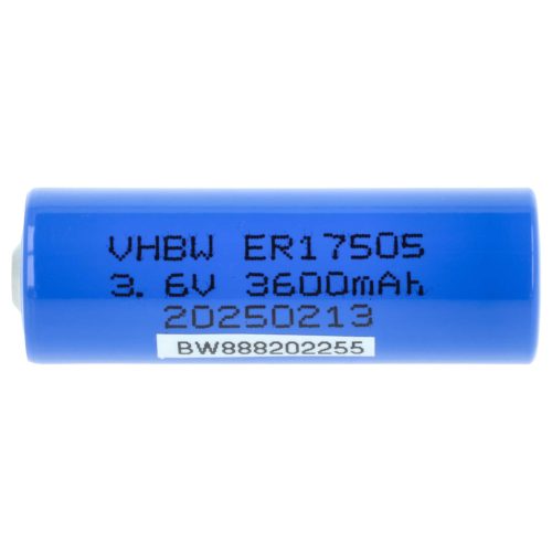 VHBW Spezialakku ER17505 / SB-A01 / LS17500 / ER17/50 - 3600 mAh 3,6 V Li-MnO2
