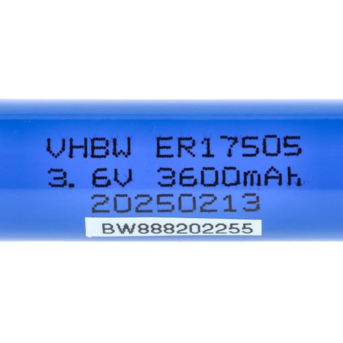 VHBW Spezialakku ER17505 / SB-A01 / LS17500 / ER17/50 - 3600 mAh 3,6 V Li-MnO2