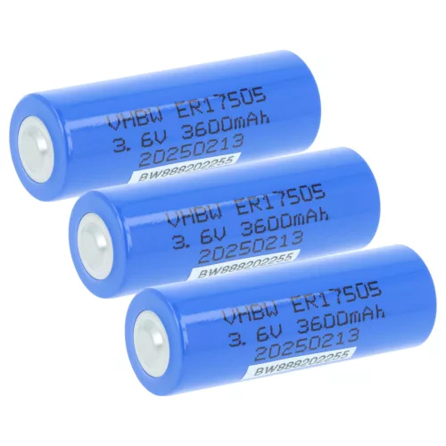 VHBW Special Battery ER17505 / SB-A01 / LS17500 / ER17/50 - 3600 mAh 3.6 V Li-MnO2
