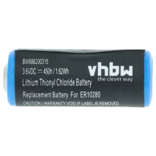 VHBW ER10280 Akku - 450 mAh 3,6 V Li-SOCl2