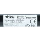 VHBW Flashlight Battery Pelican Streamlight 75175, 75375 - 1800 mAh 3.6 V NiMH