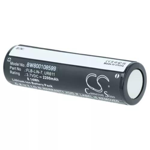VHBW Taschenlampenakku FLB-LIN-7, UR611 - 2200 mAh 3,7 V Li-Ion