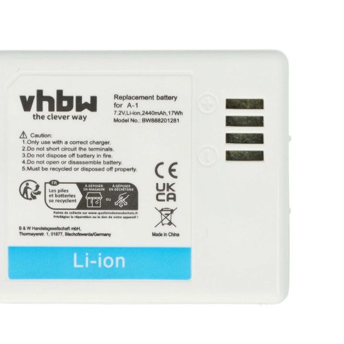 VHBW Sicherheitskamera Akku 308-10029-01, 308-10047-01, A-1 - 2200 mAh 7,2 V Li-Ion