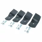 4x Cserepenge Stiga 1134-6238-01, 1134-9119-01, 1134-7880-01 Akkumulátoros Fűnyíróhoz - Steelblack