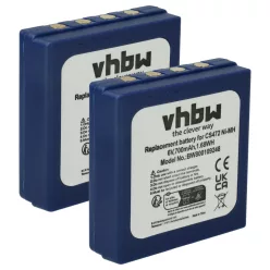   VHBW Radio Akku BA222060, BA222061, BA203060, FBFUB03, AF-FUB03M, KH68302500 - 700 mAh 6 V NiMH