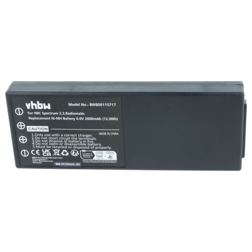 VHBW Fernbedienung Akku 005-01-00466, BA210 - 2000 mAh 6 V NiMH