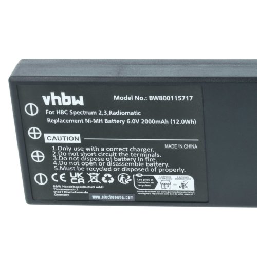 VHBW Fernbedienung Akku 005-01-00466, BA210 - 2000 mAh 6 V NiMH