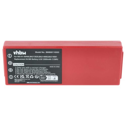 VHBW Távirányító Akkumulátor 005-01-00466, BA210 - 2000 mAh 6 V NiMH
