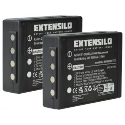   VHBW Remote Control Battery 005-01-00615, BA205000, BA205030 - 2500 mAh 6 V NiMH