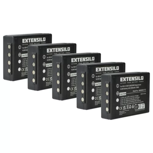 VHBW Remote Control Battery HBC 005-01-00615, BA205000, BA205030 - 2500 mAh 6 V NiMH