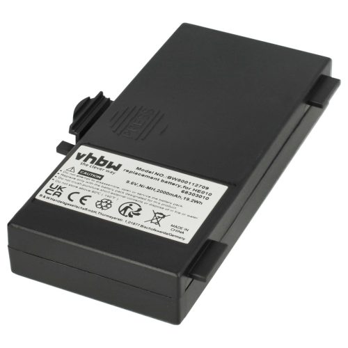 VHBW Radio Battery Hetronic 68303000, 68303010, 6830300, 68303020, HE010 - 2000 mAh 9.6 V NiMH
