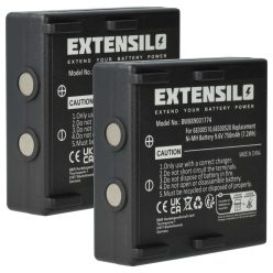   VHBW Remote Control Battery 68300510, 68300520, 68300525 - 750 mAh 9.6 V NiMH