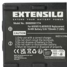 VHBW Remote Control Battery 68300510, 68300520, 68300525 - 750 mAh 9.6 V NiMH