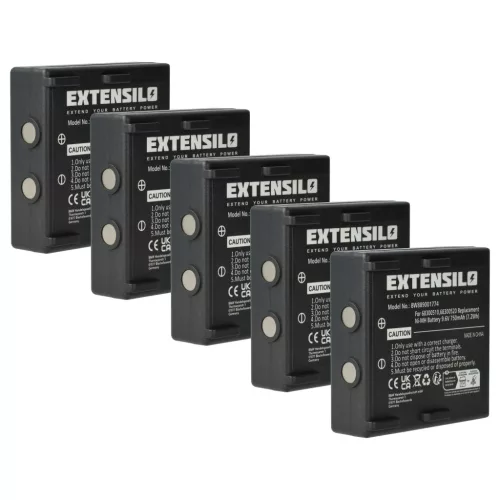 VHBW Remote Control Battery 68300510, 68300520, 68300525 - 750 mAh 9.6 V NiMH