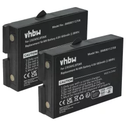   VHBW Remote Control Battery Danfoss 2303692, BT06K - 600 mAh 4.8 V NiMH