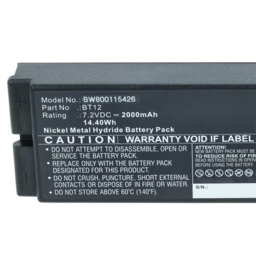 VHBW Távirányító Akkumulátor Danfoss 2303696, BT12 - 2000 mAh 7,2 V NiMH