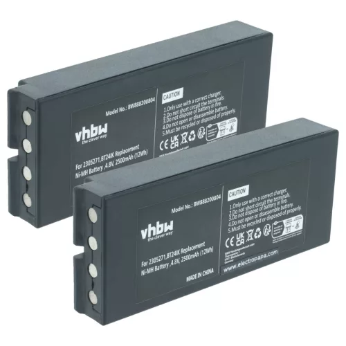 VHBW Remote Control Battery 2305271, BT24IK - 2500 mAh 4.8 V NiMH