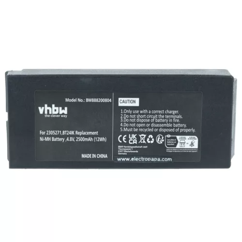 VHBW Remote Control Battery 2305271, BT24IK - 2500 mAh 4.8 V NiMH