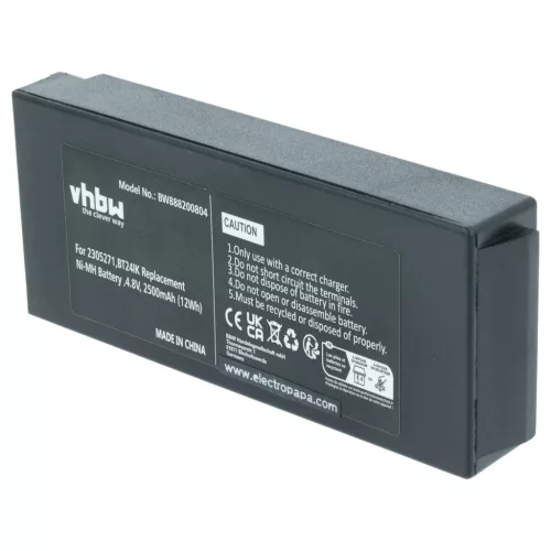 VHBW Remote Control Battery 2305271, BT24IK - 2500 mAh 4.8 V NiMH