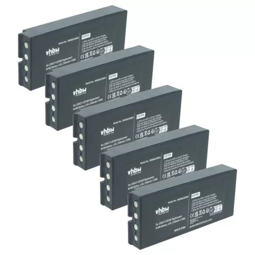 VHBW Távirányító Akkumulátor Danfoss 2305271, BT24IK - 2500 mAh 4,8 V NiMH