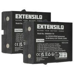   VHBW Remote Control Battery BT06K, 2303692 - 750 mAh 4.8 V NiMH