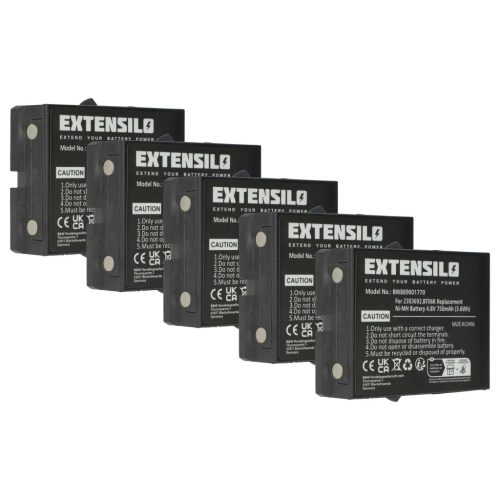 VHBW Remote Control Battery BT06K, 2303692 - 750 mAh 4.8 V NiMH