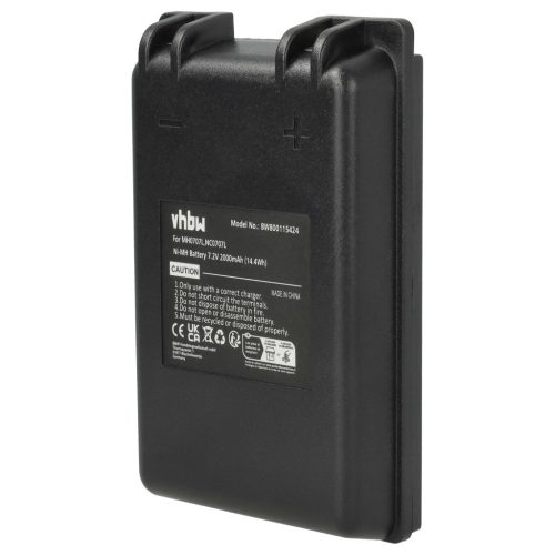 VHBW Remote Control Battery MH0707L, NC0707L - 2000 mAh 7.2 V NiMH