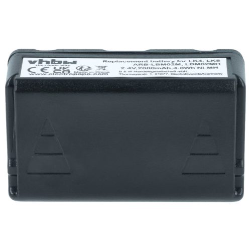 VHBW Fernbedienung Akku ARB-LBM02M, LBM02MH - 2000 mAh 2,4 V NiMH