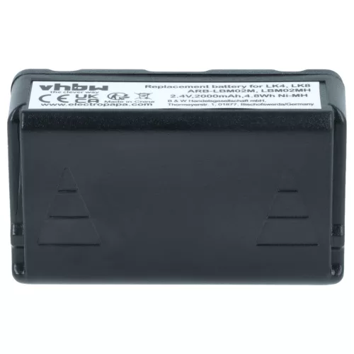 VHBW Remote Control Battery ARB-LBM02M, LBM02MH - 2000 mAh 2.4 V NiMH