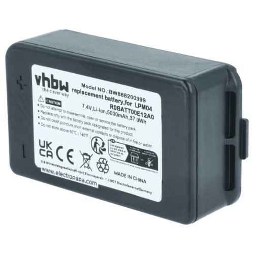 VHBW Remote Control Battery R0BATT00E12A0, LPM04 - 5000 mAh 7.4 V Li-polymer