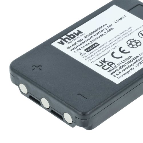 VHBW Remote Control Battery MHM03, LPM01LI, LPM01 - 2000 mAh 3.7 V Li-polymer