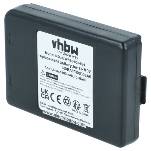 VHBW Remote Control Battery R0BATT00E08A0, LPM02 - 1400 mAh 7.4 V Li-Ion