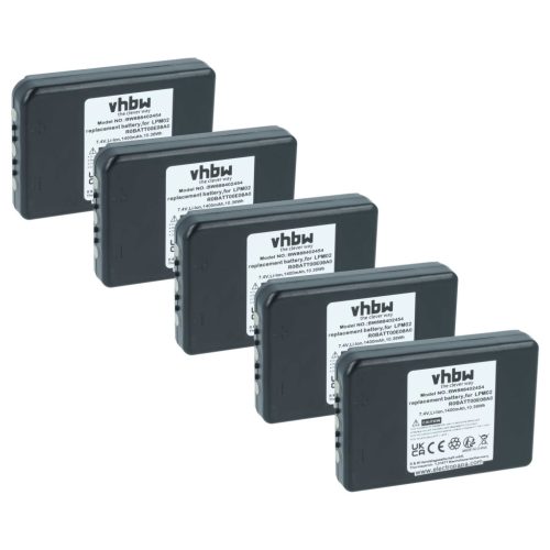 VHBW Remote Control Battery R0BATT00E08A0, LPM02 - 1400 mAh 7.4 V Li-Ion