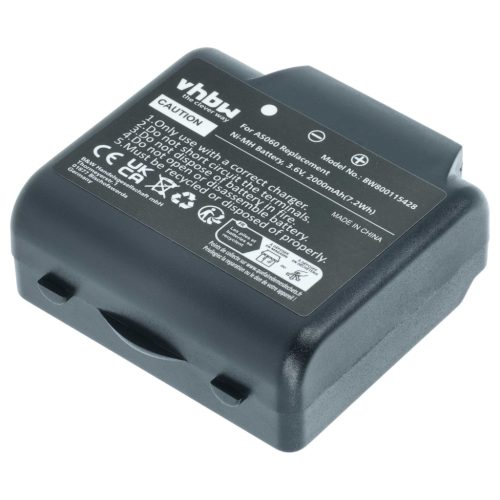 VHBW Remote Control Battery AS060, AS083 - 2000 mAh 3.6 V NiMH