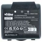 VHBW Remote Control Battery AS060, AS083 - 2000 mAh 3.6 V NiMH