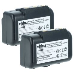   VHBW Remote Control Battery IMET WBH04.965, AS037 - 2000 mAh 2.4 V NiMH