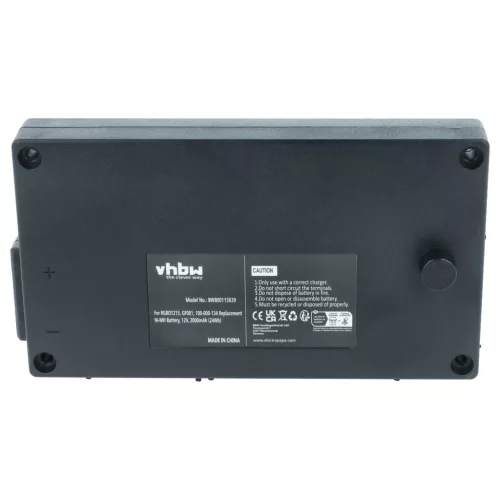 VHBW Remote Control Battery 738010957, 100-000-134 - 2000 mAh 12 V NiMH