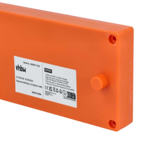 VHBW Remote Control Battery BC-GF500, 100-001-885 - 2000 mAh 7.2 V NiMH