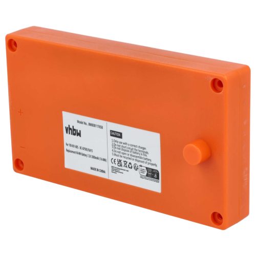 VHBW Remote Control Battery BC-GF500, 100-001-885 - 2000 mAh 7.2 V NiMH