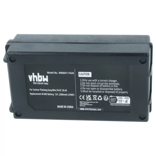 VHBW Remote Control Battery BT081-00053 - 2000 mAh 12 V NiMH